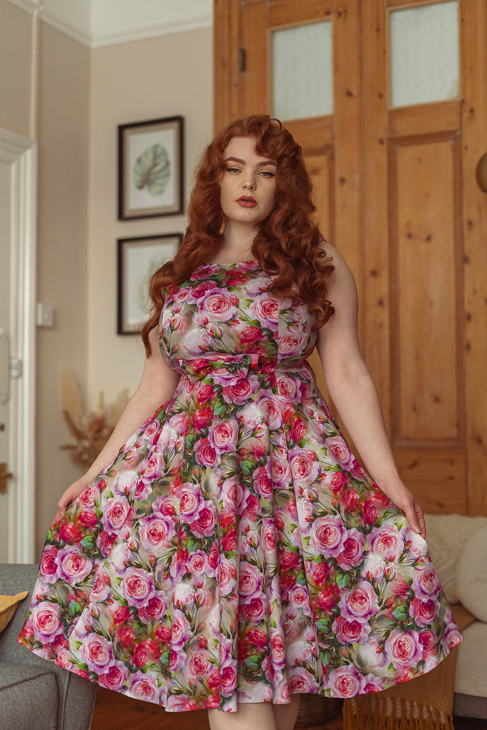 HEARTS & ROSES LONDON Lola Floral Swing Dress