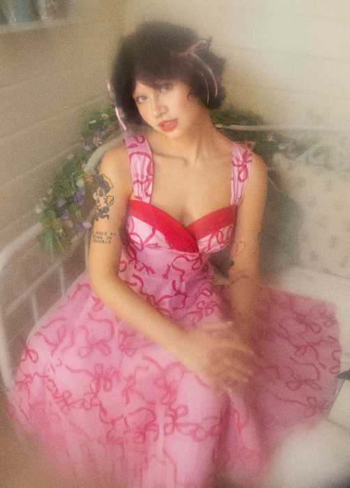 hell bunny pink dress Heidi Dress