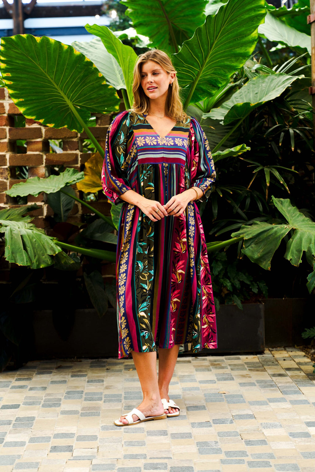 dresses boho australia Michaela Multi Stripe Dress style:Boots Best Wedding Reception Dresses, BOHEME JUNCTION Floral print Size:40-42