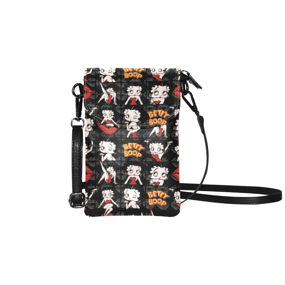 THE ROCKABILLY SHOP Betty Boop Phone Pouch Black